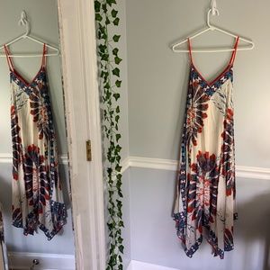 Jealous Tomato - Feather Print Dress, Small